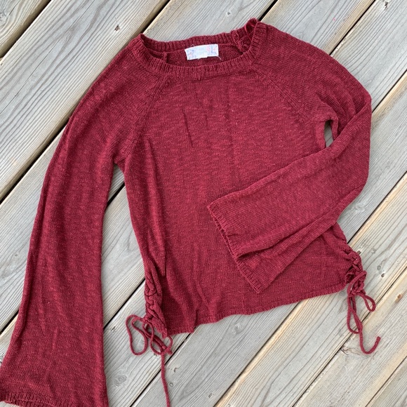 Pink Republic Sweaters - Pink Republic wine sweater